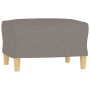 3-seater sofa with taupe grey fabric footstool, 180 cm by , Sofas - Ref: Foro24-3201199, Price: 335,47 €, Discount: %