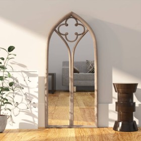 Sand-colored iron mirror for indoor use, 70x30 cm by , Mirrors - Ref: Foro24-3093521, Price: 88,99 €, Discount: %