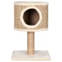 Árbol para gatos con casa y poste rascador 52 cm hierba marina de vidaXL, Mobiliario para gatos - Ref: Foro24-170972, Precio:...