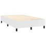 Cama box spring con colchón cuero sintético blanco 120x200 cm de , Camas y somieres - Ref: Foro24-3142834, Precio: 468,26 €, ...