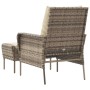 Light brown synthetic rattan garden armchair with footrest by , Garden chairs - Ref: Foro24-364114, Price: 146,95 €, Discount: %