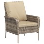 Light brown synthetic rattan garden armchair with footrest by , Garden chairs - Ref: Foro24-364114, Price: 146,95 €, Discount: %