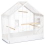 Beeztees Yara white metal bird cage 71x35x70 cm by Beeztees, Feet and bird cages - Ref: Foro24-431695, Price: 263,89 €, Disco...