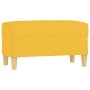 Banco de tela amarillo 70x35x41 cm de , Bancos - Ref: Foro24-349372, Precio: 56,92 €, Descuento: %