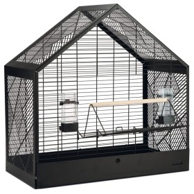 Beeztees Yara black metal bird cage 71x35x70 cm by Beeztees, Feet and bird cages - Ref: Foro24-431696, Price: 281,99 €, Disco...