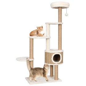 Árbol para gatos cojín lujo poste rascador hierba marina 148 cm de vidaXL, Mobiliario para gatos - Ref: Foro24-170978, Precio...