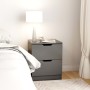 Engineered wood gray bedside table 40x40x50 cm by , Nightstands - Ref: Foro24-326727, Price: 64,49 €, Discount: %