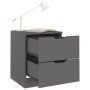 Engineered wood gray bedside table 40x40x50 cm by , Nightstands - Ref: Foro24-326727, Price: 64,49 €, Discount: %