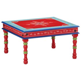 Hand-painted solid red mango wood coffee table by , Coffee table - Ref: Foro24-353766, Price: 61,99 €, Discount: %