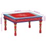 Mesa de centro madera maciza de mango rojo pintada a mano de , Mesas de centro - Ref: Foro24-353766, Precio: 61,23 €, Descuen...