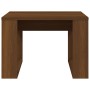 Mesa auxiliar madera contrachapada marrón roble 50x50x35 cm de , Mesas auxiliares - Ref: Foro24-825827, Precio: 36,99 €, Desc...