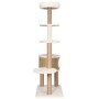 Árbol para gatos cojín lujo poste rascador hierba marina 148 cm de vidaXL, Mobiliario para gatos - Ref: Foro24-170978, Precio...