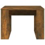 Side table made of smoked oak plywood, measuring 50x50x35 cm. by , Side tables - Ref: Foro24-825825, Price: 34,84 €, Discount: %