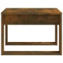 Side table made of smoked oak plywood, measuring 50x50x35 cm. by , Side tables - Ref: Foro24-825825, Price: 34,84 €, Discount: %