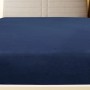 Navy blue cotton jersey fitted sheet 140x200 cm by , Bed sheets - Ref: Foro24-136238, Price: 19,21 €, Discount: %