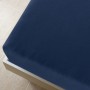 Navy blue cotton jersey fitted sheet 140x200 cm by , Bed sheets - Ref: Foro24-136238, Price: 19,21 €, Discount: %