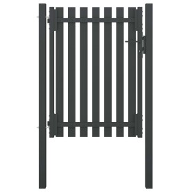 Graues anthrazitfarbenes Stahlgittertürchen für den Garten 1x1,7 cm von , Gartentore - Ref: Foro24-146329, Preis: 240,95 €, R...