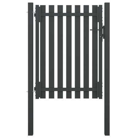 Puerta de valla del jardín de acero gris antracita 1x1,7 cm de , Puertas de jardín - Ref: Foro24-146329, Precio: 241,99 €, De...