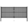 Anthracite grey steel garden fence gate 4x2 cm by , garden gates - Ref: Foro24-146336, Price: 663,89 €, Discount: %