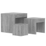 Stackable tables, set of 3, made of gray Sonoma plywood. by , Side tables - Ref: Foro24-815226, Price: 56,31 €, Discount: %