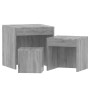 Stackable tables, set of 3, made of gray Sonoma plywood. by , Side tables - Ref: Foro24-815226, Price: 56,31 €, Discount: %