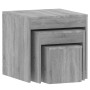 Stackable tables, set of 3, made of gray Sonoma plywood. by , Side tables - Ref: Foro24-815226, Price: 56,31 €, Discount: %