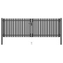 Anthracite grey steel garden fence gate 4x1.5 cm by , garden gates - Ref: Foro24-146334, Price: 463,24 €, Discount: %