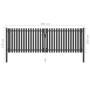 Anthracite grey steel garden fence gate 4x1.5 cm by , garden gates - Ref: Foro24-146334, Price: 463,24 €, Discount: %