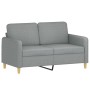 3-piece sofa set with light gray fabric cushions by , Sofas - Ref: Foro24-3202126, Price: 602,23 €, Discount: %