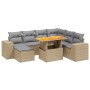 Set Gartensofas mit beigen Kissen 8 Stück PE Rattan von , Gartensets - Ref: Foro24-3275943, Preis: 615,78 €, Rabatt: %