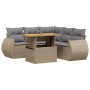 Garden sofa set with 6-piece synthetic rattan beige cushions by , Garden sets - Ref: Foro24-3272193, Price: 496,08 €, Discoun...