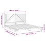 Solid pine wood bed frame with headboard 180x200 cm by , Beds and slatted bases - Ref: Foro24-3281554, Price: 224,61 €, Disco...