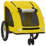 Remolque de bicicleta mascotas hierro tela Oxford amarillo de , Cochecitos para mascotas - Ref: Foro24-93973, Precio: 98,99 €...