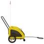 Yellow Oxford fabric iron pet bicycle trailer by , pet strollers - Ref: Foro24-93973, Price: 98,55 €, Discount: %