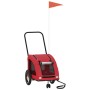 Bicycle pet trailer, iron frame, red Oxford fabric by , pet strollers - Ref: Foro24-93971, Price: 98,55 €, Discount: %