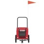 Bicycle pet trailer, iron frame, red Oxford fabric by , pet strollers - Ref: Foro24-93971, Price: 98,55 €, Discount: %