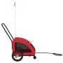 Bicycle pet trailer, iron frame, red Oxford fabric by , pet strollers - Ref: Foro24-93971, Price: 98,55 €, Discount: %