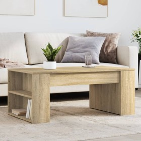 Center table made of Sonoma oak engineered wood 102x55x42 cm by , Coffee table - Ref: Foro24-831855, Price: 76,69 €, Discount: %