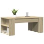 Couchtisch aus Holzwerkstoff Sonoma Eiche 102x55x42 cm von , Couchtisch - Ref: Foro24-831855, Preis: 72,87 €, Rabatt: %