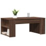 Mesa de centro madera de ingeniería marrón roble 102x55x42 cm de , Mesas de centro - Ref: Foro24-831860, Precio: 65,23 €, Des...