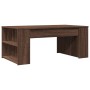 Mesa de centro madera de ingeniería marrón roble 102x55x42 cm de , Mesas de centro - Ref: Foro24-831860, Precio: 65,23 €, Des...