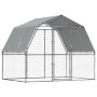 Dog cages with roof door 2 units galvanized steel silver by , Dog kennels - Ref: Foro24-3294908, Price: 224,44 €, Discount: %