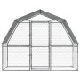 Dog cages with roof door 2 units galvanized steel silver by , Dog kennels - Ref: Foro24-3294908, Price: 224,44 €, Discount: %