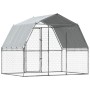 Dog cages with roof door 2 units galvanized steel silver by , Dog kennels - Ref: Foro24-3294908, Price: 224,44 €, Discount: %