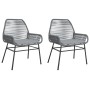 Garden armchairs with cushions 2 pcs synthetic rattan gray by , Garden chairs - Ref: Foro24-369097, Price: 135,96 €, Discount: %