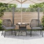 Garden armchairs with cushions 2 pcs synthetic rattan gray by , Garden chairs - Ref: Foro24-369097, Price: 135,96 €, Discount: %