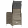 Reclining garden armchair with gray synthetic rattan cushions by , Garden chairs - Ref: Foro24-365682, Price: 141,61 €, Disco...