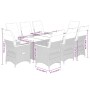 Garden dining set 9 pieces and gray synthetic rattan cushions by , Garden sets - Ref: Foro24-3276853, Price: 1,00 €, Discount: %