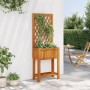 Solid acacia planter with trellis and shelf 55x29.5x152 cm by , Pots and planters - Ref: Foro24-364898, Price: 76,56 €, Disco...