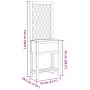 Solid acacia planter with trellis and shelf 55x29.5x152 cm by , Pots and planters - Ref: Foro24-364898, Price: 76,56 €, Disco...